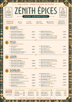 Spice Market Bold menu template preview