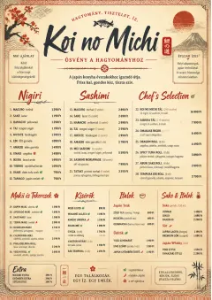 Heritage Tradition menu template preview