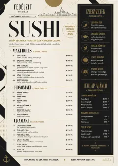 Modern Fusion menu template preview