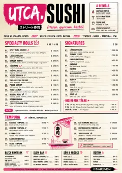 Street Stall Energy menu template preview