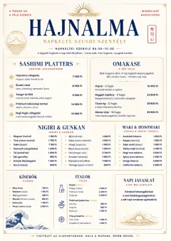 Fine Regional menu template preview