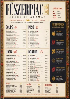 Spice Market Bold menu template preview