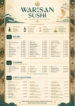 Heritage Tradition menu template preview