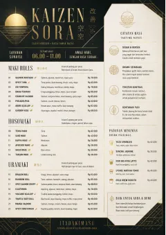 Modern Fusion menu template preview