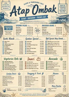 Coastal Regional menu template preview