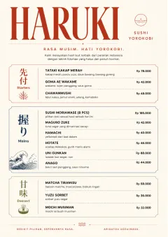 Chef Carte Brève menu template preview