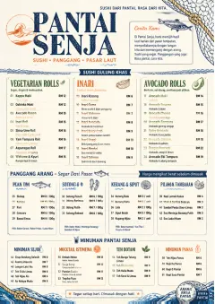 Coastal Regional menu template preview