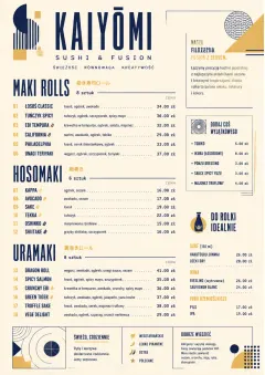 Modern Fusion menu template preview