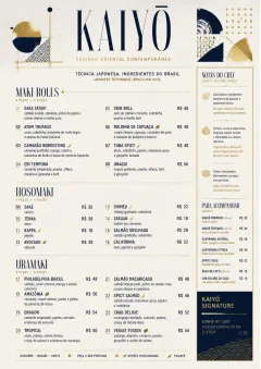 Modern Fusion menu template preview
