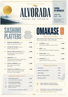 Fine Regional menu template preview