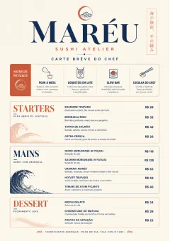Chef Carte Brève menu template preview