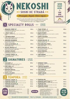 Street Stall Energy menu template preview