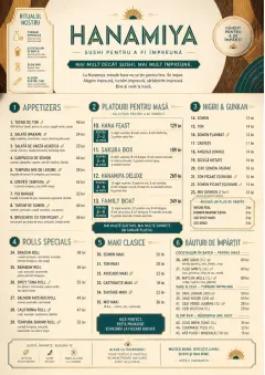 Family Style Feast menu template preview