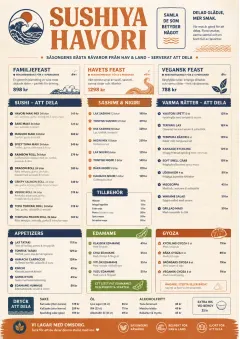Family Style Feast menu template preview