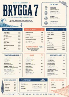 Coastal Regional menu template preview