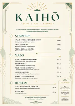 Chef Carte Brève menu template preview