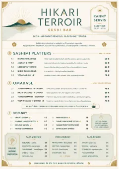Fine Regional menu template preview