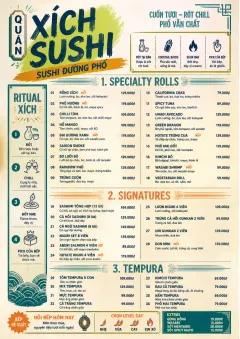 Street Stall Energy menu template preview