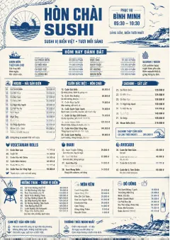 Coastal Regional menu template preview