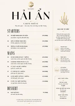 Chef Carte Brève menu template preview