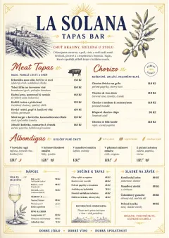 Fine Regional menu template preview