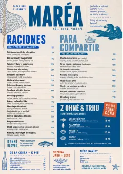 Coastal Regional menu template preview