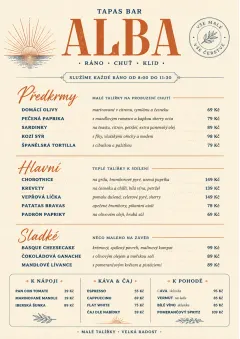Chef Carte Brève menu template preview