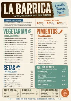Family Style Feast menu template preview