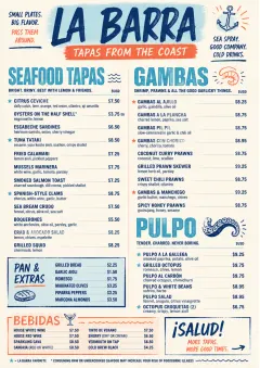 Street Stall Energy menu template preview