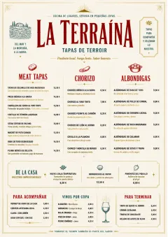 Fine Regional menu template preview