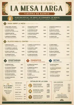 Family Style Feast menu template preview