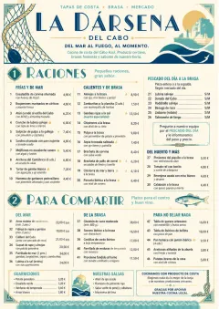 Coastal Regional menu template preview