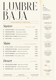 Chef Carte Brève menu template preview