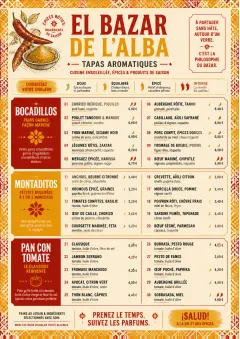 Spice Market Bold menu template preview
