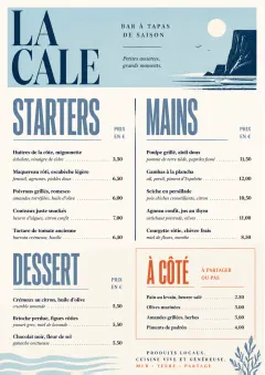 Chef Carte Brève menu template preview