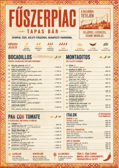 Spice Market Bold menu template preview