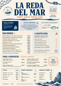Coastal Regional menu template preview