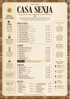 Heritage Tradition menu template preview