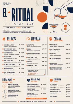 tapas modern fusion menu template preview