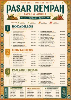 Spice Market Bold menu template preview