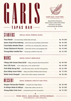 Chef Carte Brève menu template preview