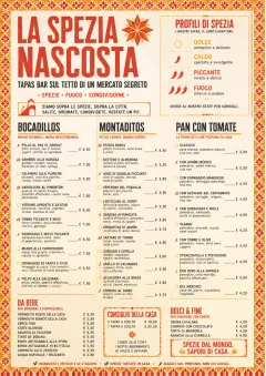 Spice Market Bold menu template preview