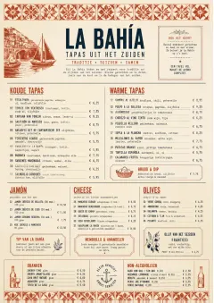 Heritage Tradition menu template preview