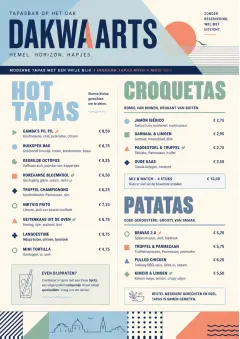 tapas modern fusion menu template preview