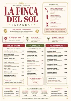 Fine Regional menu template preview