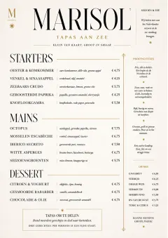 Chef Carte Brève menu template preview