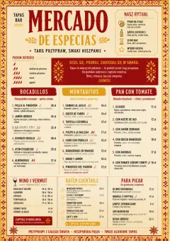 Spice Market Bold menu template preview