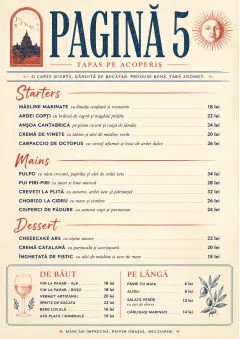 Chef Carte Brève menu template preview