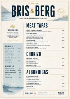 tapas fine regional menu template preview