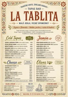 Heritage Tradition menu template preview